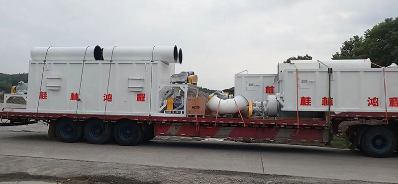 湖南某老板訂購時產十五噸氫氧化鈣生產線貨物到場剪影！