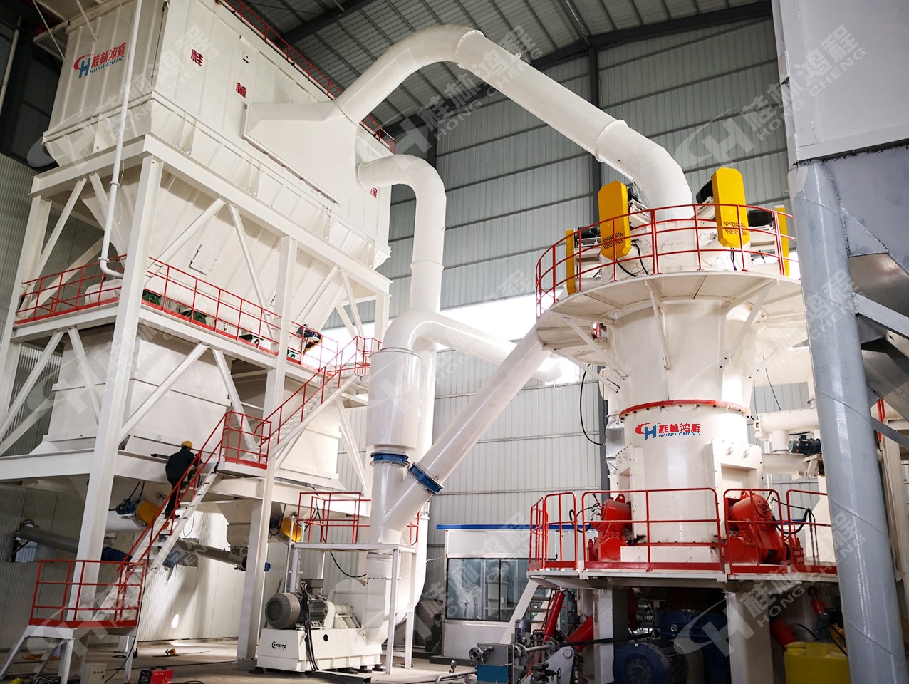 HLMX1700立式輥磨機生產線客戶安裝完成現場 HLMX1700立式輥磨機生產線客戶安裝完成現場