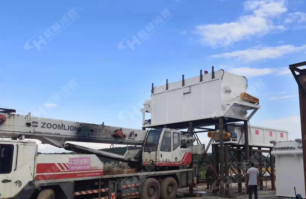 桂林鴻程15噸新型氫氧化鈣生產線湖南客戶即將完工 桂林鴻程15噸新型氫氧化鈣生產線湖南客戶即將完工